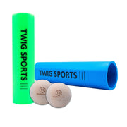 Twig Sports front view of two handles and balls showing kit benefits