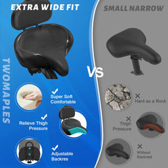 Twomaples close-up of backrest providing lumbar support and upright comfort