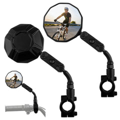 TXZSXS front-mounted pair on handlebars showing clear rear view benefit