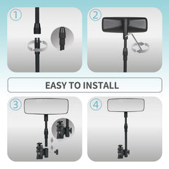 TXZSXS telescoping pole extended for adjustable height benefit