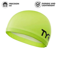 TYR cap close-up of PU-coated polyester texture for warmth