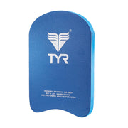 TYR youth kickboard front view showing compact size and secure grip
