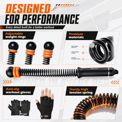 UBeesize close-up of removable weighted rings demonstrating adjustable resistance benefit