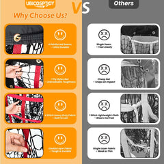 UbiCoSptJoy height adjustment pin detail showing quick setup and customization benefit