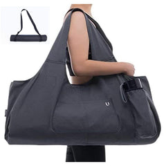 Uhawi front view ash gray tote showing roomy capacity and easy access