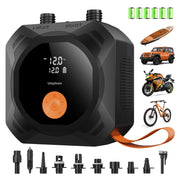 Uiophom pump front view showing compact body and handle, ideal for travel convenience