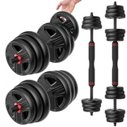 UKEEP front assembly showing full adjustable dumbbell set and space-saving layout