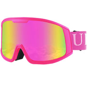 Ukoly front view of goggles showing clear lens and fit benefit