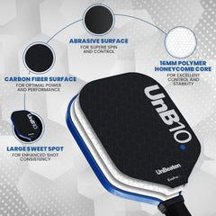 UNB10 paddle back detail highlighting thermoformed unibody construction for durability
