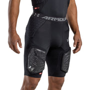 Under Armour front view of girdle showing secure compression and pad layout benefits