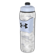 Under Armour Playmaker Squeeze front view showing bottle and cap benefit: visible leak resistance