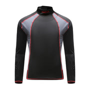 UNGOCAX front view of youth hockey shirt showing sleek compression fit and low-profile neck
