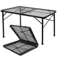 UNIFER front view folded and assembled showing portability and quick setup