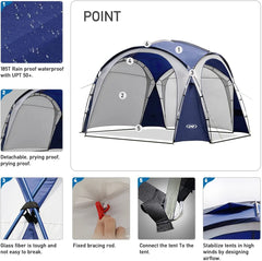 UNP pop-up frame mechanism showing quick tool-free setup benefit