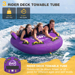 UPHYB top deck flat lay highlighting wide surface for comfortable riding