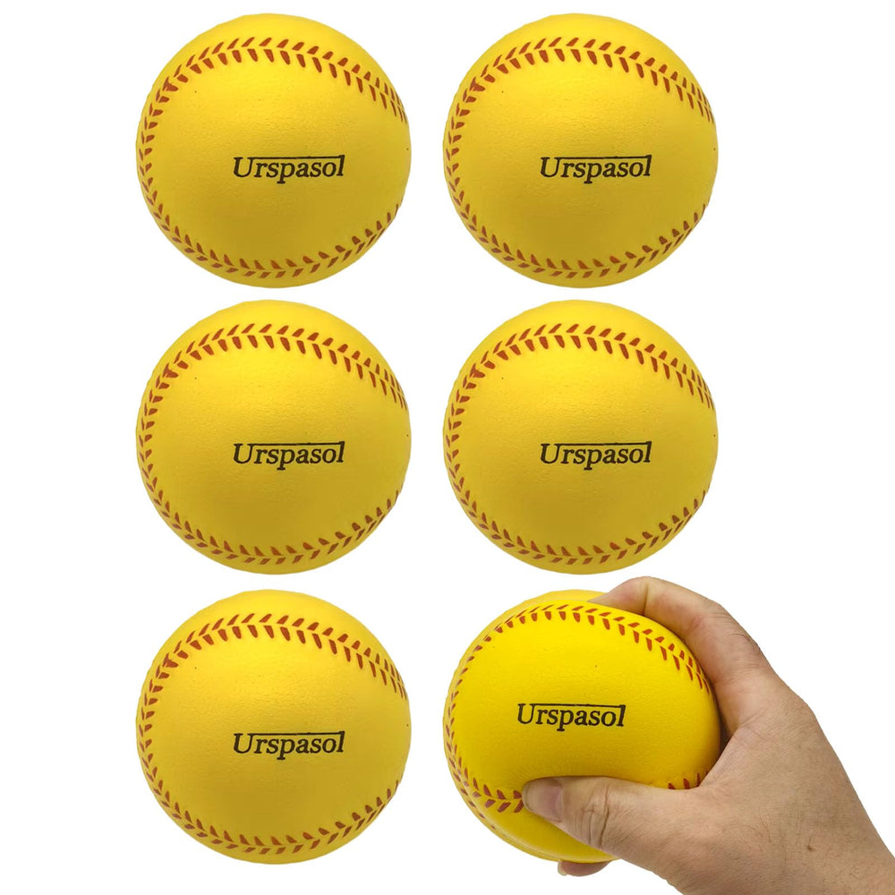 Urspasol front packaging showing 12-inch foam softball set, easy-identify for practice