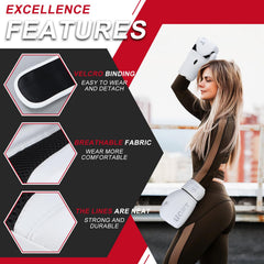 Valchiria glove closure detail with hook-and-loop strap for secure fit