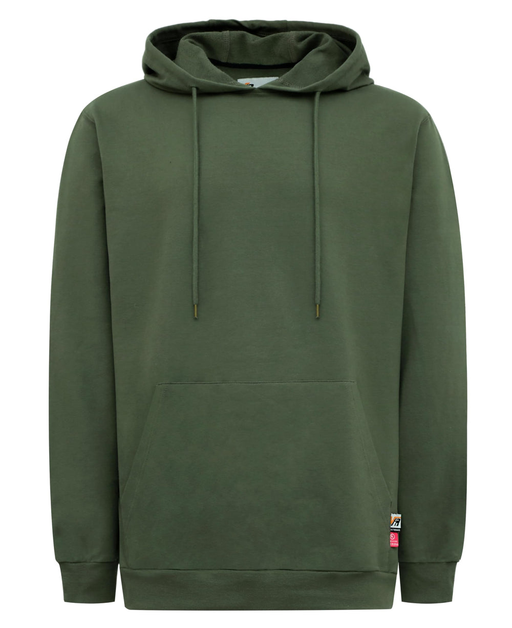 VATRENUS front pullover hoodie showing protective fit and professional appearance