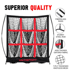 VAVOSPORT ball caddy filled with balls demonstrating high-capacity convenience
