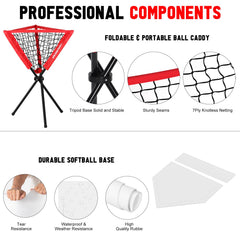 VAVOSPORT two bases and home plate displayed to show durable latex-rubber materials