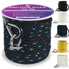 VEITHI anchor rope front packaging showing length and diameter benefit durability