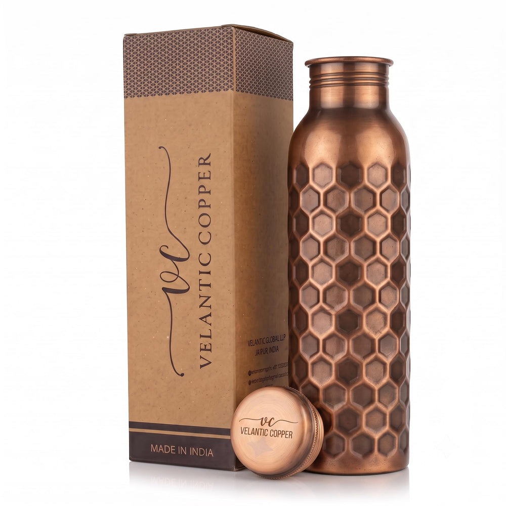 Velantic Copper front view showing polished finish and sturdy shape for everyday use