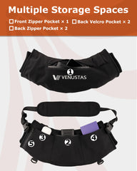 Venustas back quick-access pockets holding gloves and small essentials