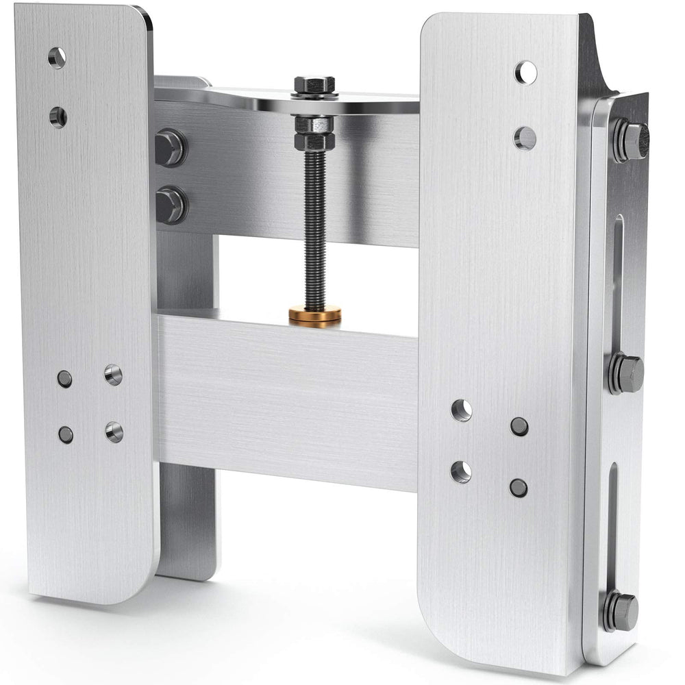 VEPURLT front-facing jack plate showing mounting pattern and lightweight design benefit