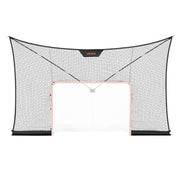 VEVOR front view of assembled backstop showing full coverage and safer practice