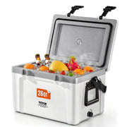 VEVOR front view closed showing compact cooler and easy transport benefit