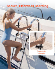 VEVOR ergonomic handrail detail showing comfortable, stable grip for users