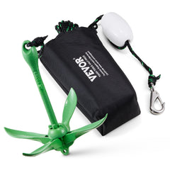 VEVOR front packaging showing anchor kit and benefits of compact storage