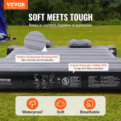 VEVOR close-up of flocking PVC top texture showing non-slip comfort