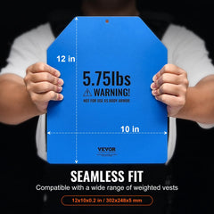 VEVOR stacked pair of plates displaying compact profile for customizable weight increments