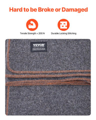 VEVOR blanket draped over log at campfire offering cozy outdoor comfort