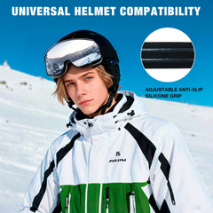 VEWOE closeup of dual lenses highlighting UV400 protection and anti‑fog benefit