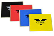 Victory Martial Arts front view of four color-coded boards showing set and branding benefit: consistent progression