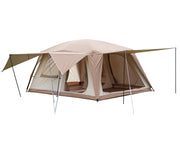 Vidalido front view of large assembled tent showing spacious entrance and protection