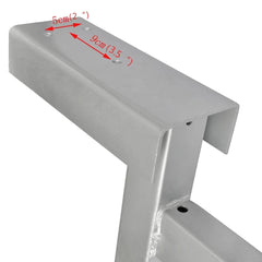 vidaXL winch stand close-up of height adjustment mechanism for precise positioning