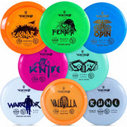 Viking Discs front packaging showing the Conqueror set and starter lineup benefits