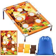 VioraWhite front view of turkey-themed board showing festive design and family appeal