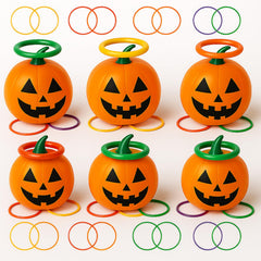 VioraWhite front view of inflated pumpkins showing ready-to-play setup and visibility