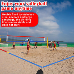 VioraWhite stainless steel anchor driven into sand for reliable court anchoring