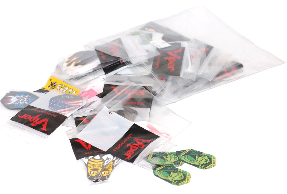 Viper front packaging showing assorted Poly Royal flights and quantity benefit
