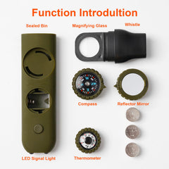 Viriber open sealed storage compartment holding emergency info for identification