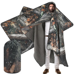 VitalCozy front view showing full camo blanket for concealment benefit