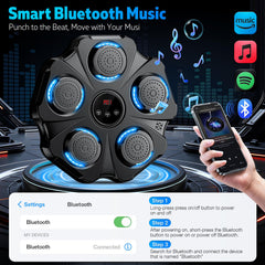 Vivedrre LED display and speaker showing rhythm feedback and music playback