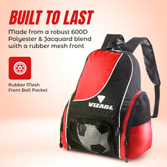 Vizari vented ball pocket detail allowing airflow to reduce moisture and odors