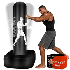 Vobab front view assembled showing full bag and stand for at-home training