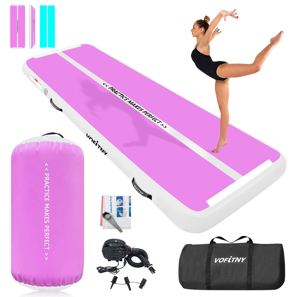 VOFiTNY front packaging showing hot pink inflatable training set and pump benefit quick setup